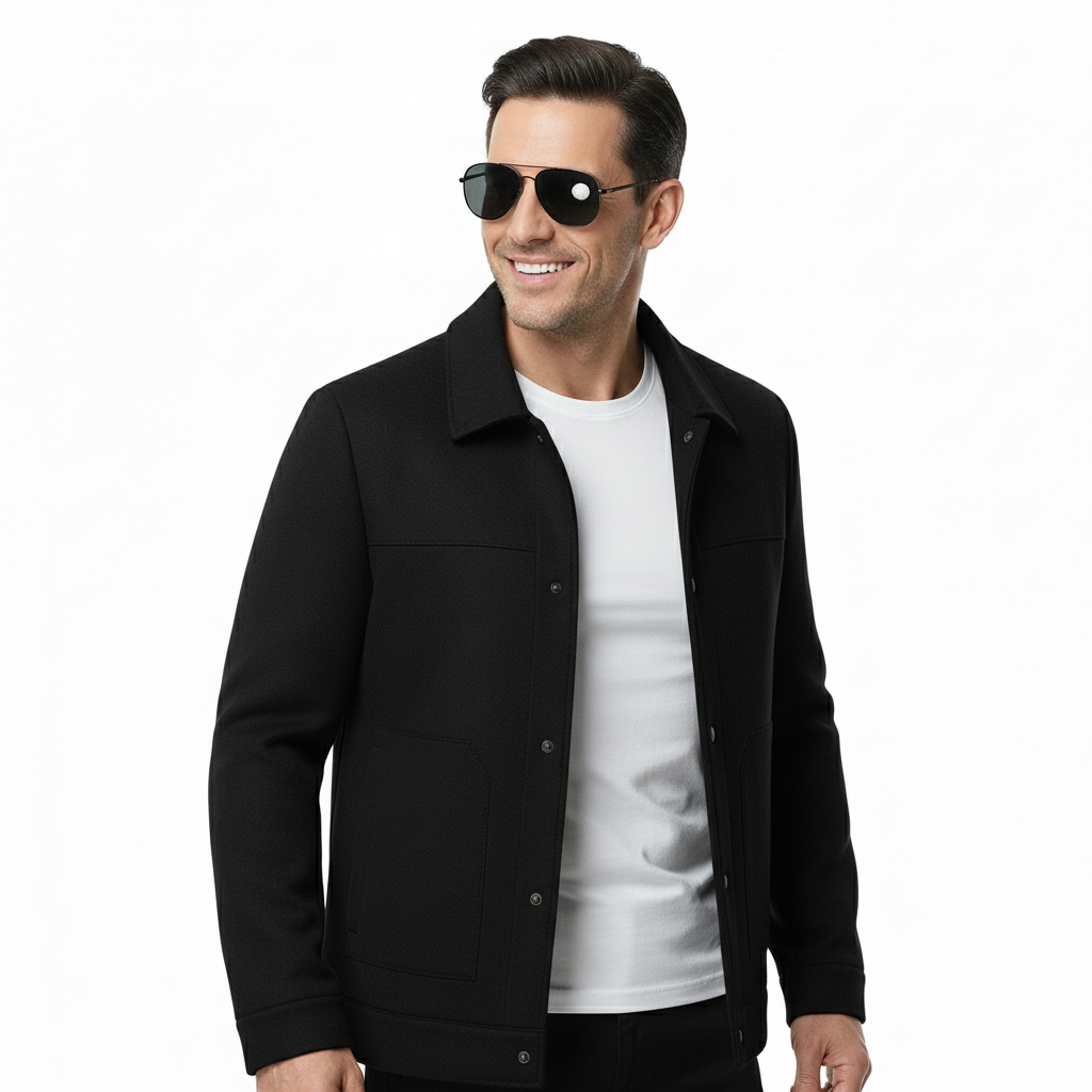 Lance Men's Winter Jacket | Wool Blend, Classic Design