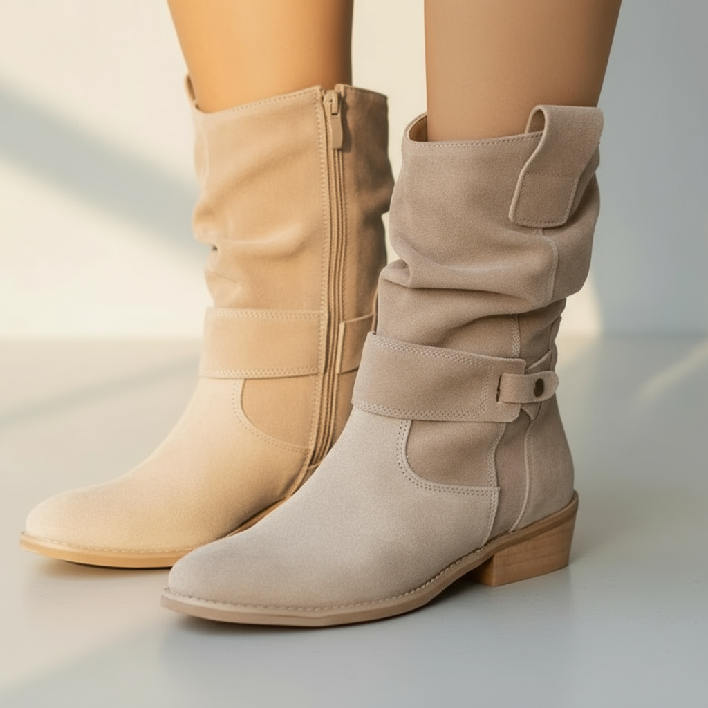 Women’s Elegant Zip Boots – Tall Chic Ankle Boots | Stylish Fall & Winter Footwear