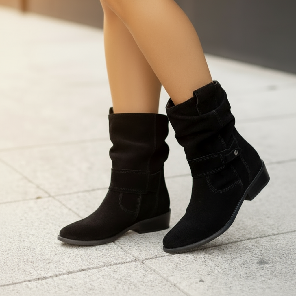 Women’s Elegant Zip Boots – Tall Chic Ankle Boots | Stylish Fall & Winter Footwear