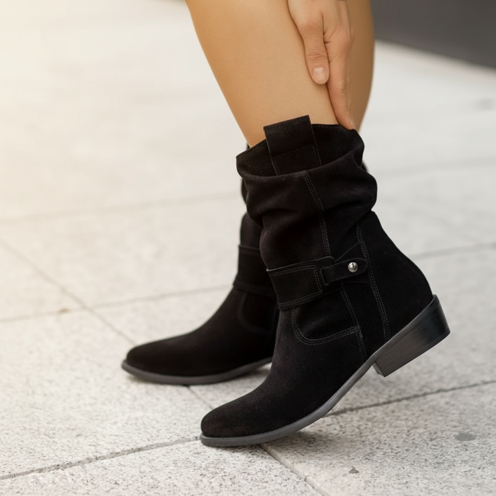 Women’s Elegant Zip Boots – Tall Chic Ankle Boots | Stylish Fall & Winter Footwear