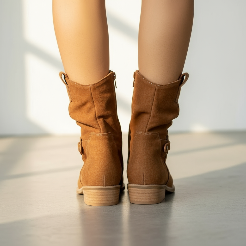 Women’s Elegant Zip Boots – Tall Chic Ankle Boots | Stylish Fall & Winter Footwear