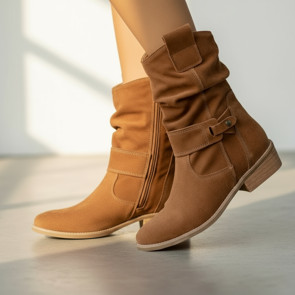 Women’s Elegant Zip Boots – Tall Chic Ankle Boots | Stylish Fall & Winter Footwear
